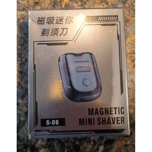 S-06 Magnetic Mini Travel Shaver Silver for Men Face Portable‎ Electric Razor